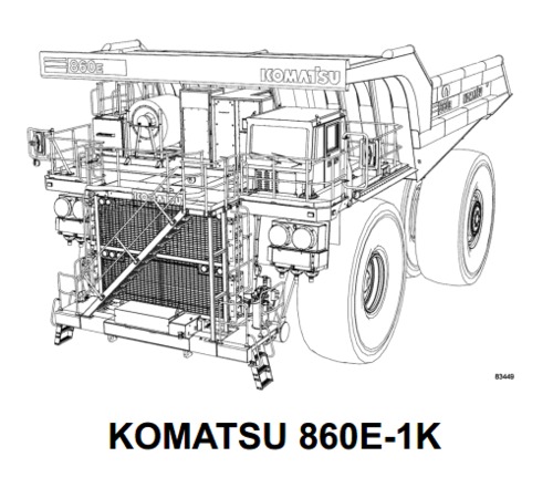 Product picture KOMATSU 860E-1K, 860E-1KT DUMP TRUCK SERVICE REPAIR MANUAL + FIELD ASSEMBLY MANUAL