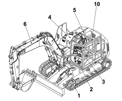 Product picture Takeuchi TB1140 Compact Excavator Parts Manual Download (Serial No.51420001-)